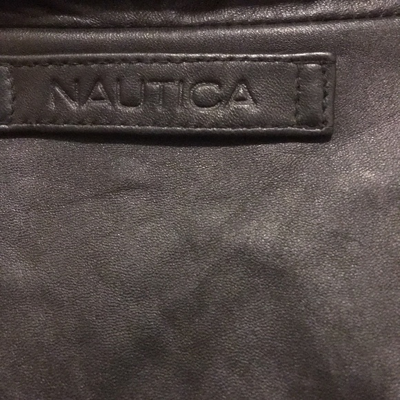 Nautica men’s leather jacket, lightly worn. - Picture 11 of 12